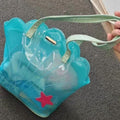 PVC Shell Clear Tote Shoulder Bag