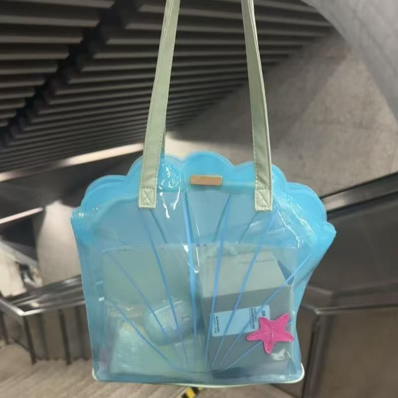 PVC Shell Clear Tote Shoulder Bag