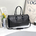 Goyard Style Printed Travel Duffle Bag