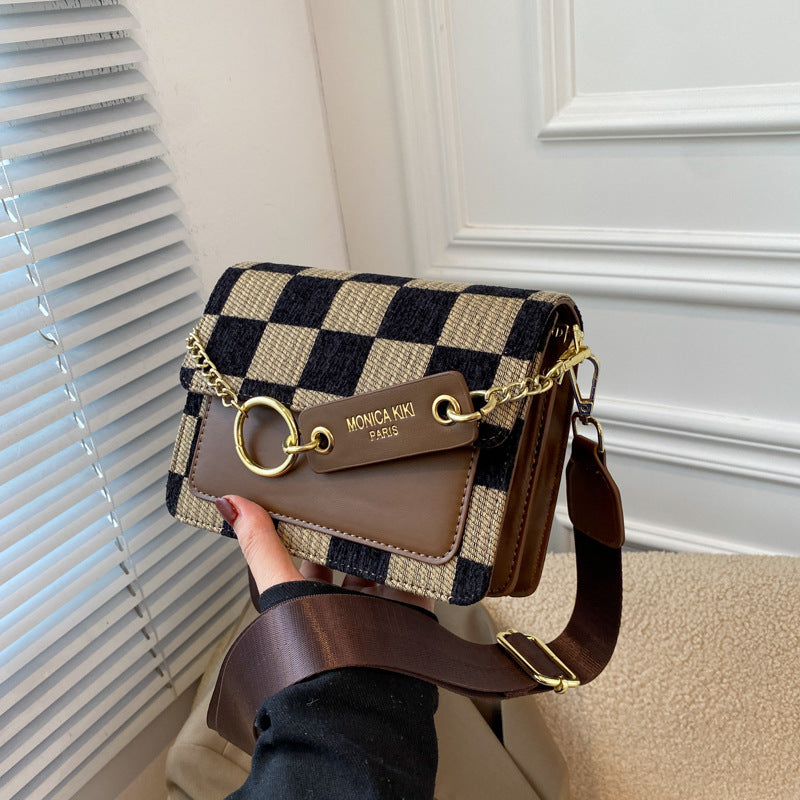 Checkerboard Mini Square Crossbody Bag