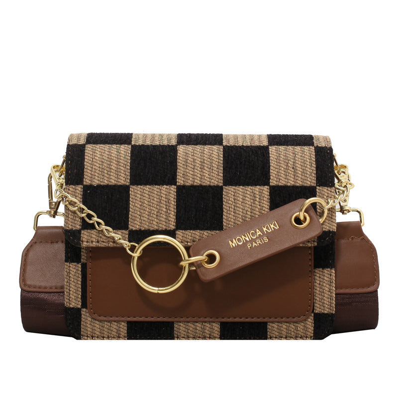 Checkerboard Mini Square Crossbody Bag